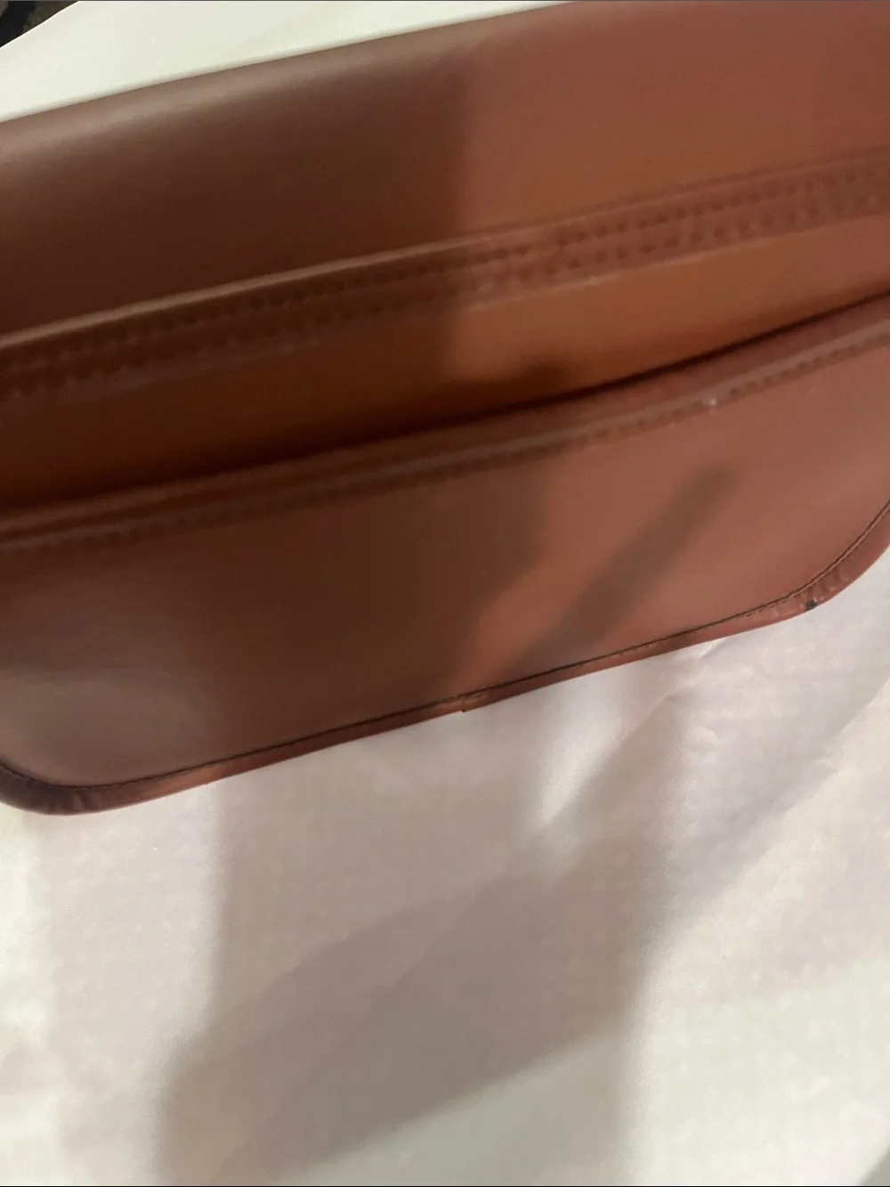 Vintage Coach Brown Leather Crossbody with Gold Turn-Lock 9790/ Classic 1980/